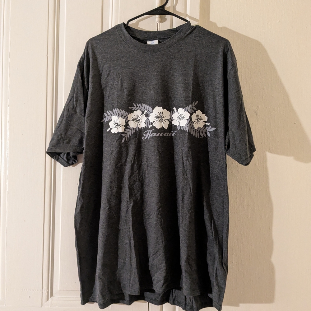 Floral Graphic Men's Charcoal T-Shirt